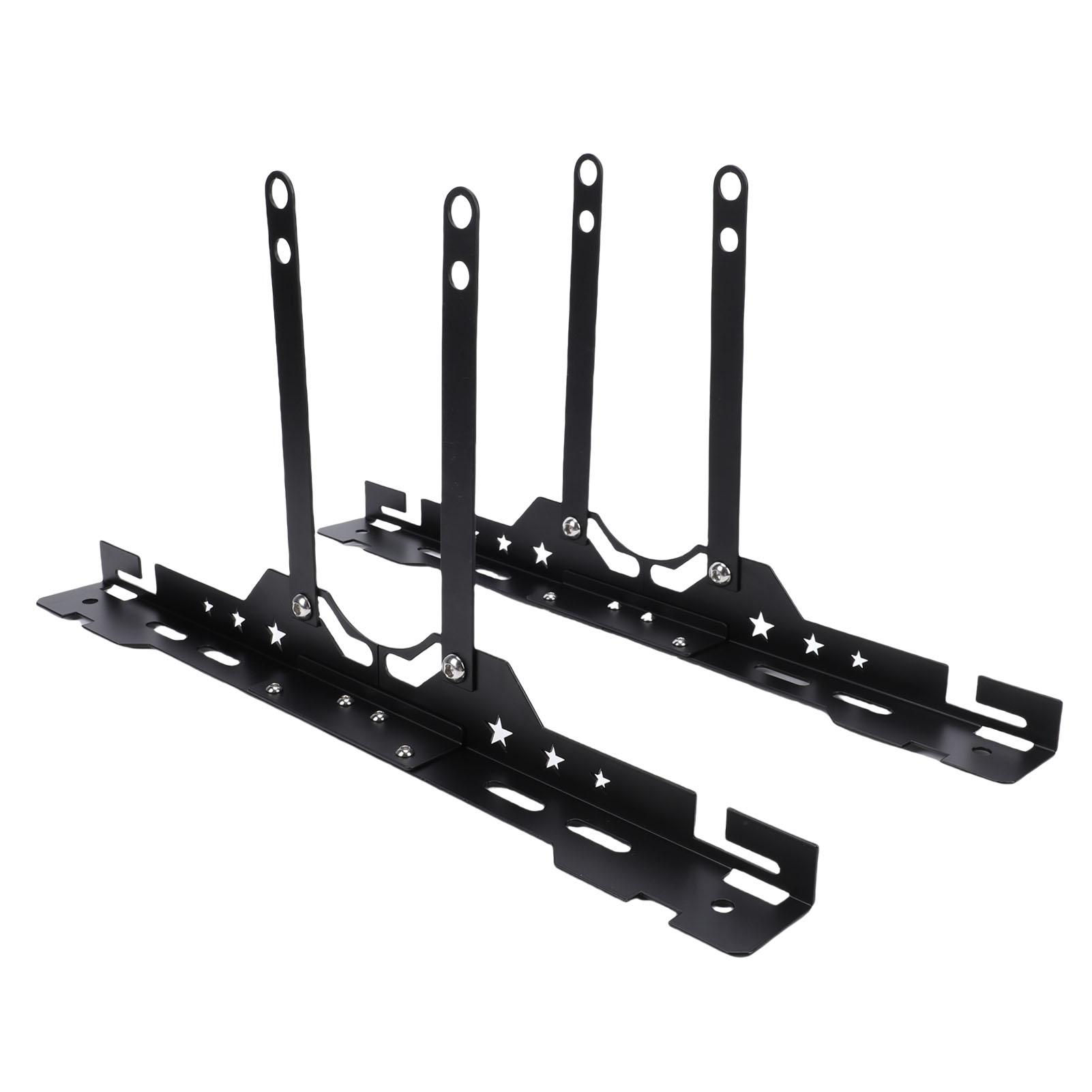 

2 Sets Wheel Alignment Tool Kit Steel Accurate Heavy Duty Toe Alignment Tool Plate with Tape Measures for Car Black