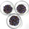 Glass 16 Cut Blue Flame Color Hot Fix Flat Back Rhinestones High Quality Eco-Friendly for Nail Art Bags Garment Shoes