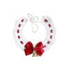 Jingle Bell Pet Christmas Hat Cute Dog Bowknot Scarf Holiday Pet Dressup Cute Santa Hat  Photoshoot