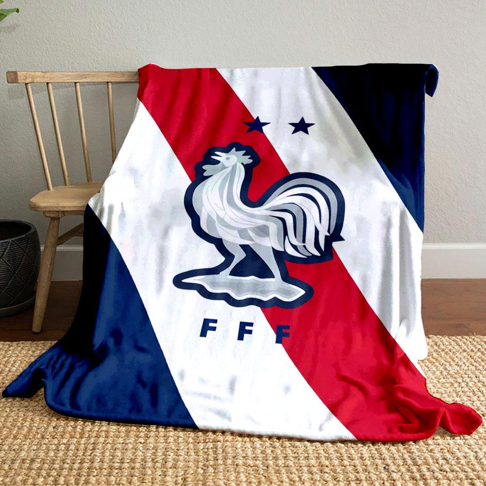 French Rooster Emblem Blanket print blanket soft and cozy perfect for the living room bed sofa or a nap,gift