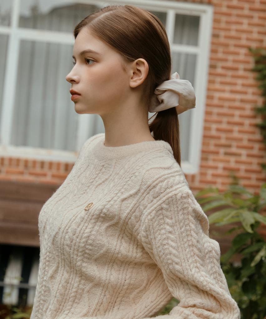ANOETIC Anc Classic Round Knit_Ivory