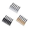 6Pcs Guitar Saddles Sturdy Metal Components Instrument Repairing Parts Electric Guitar Accessories Standard Easy Installation