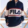 New FILA Sweaters Unisex Dark Silent Blue F11U349402F-DB
