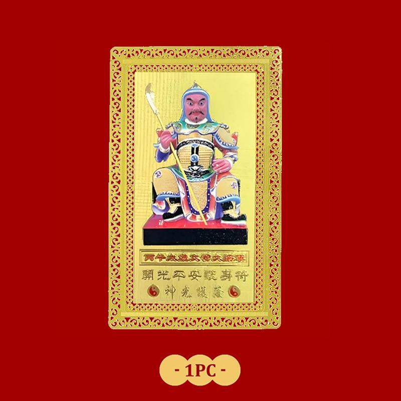 Tarjeta Amuleto Tai Sui 2026 Oración Feng Shui Tarjeta Dorada Exorcismo Protección Regalo Buda Amuleto Seguro Atraer Riqueza Y Tesoro