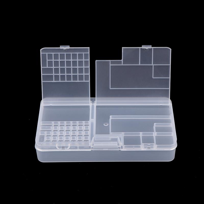Caja de Almacenamiento de Plástico Multifunción para Reparación de Teléfonos Móviles Para Placa Base de Teléfono, Piezas IC, Herramientas de Reparación, Contenedor Coleccionista
