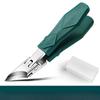 Wide-opening Nail Clipper with Ultra-sharp Stainless Steel Curved Tip - Anti-splash Nail Clipper for Nail Groove