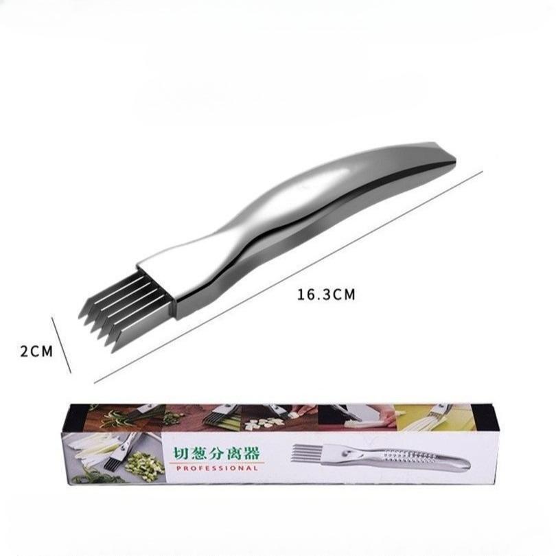 

Из нержавеющей стали нож для нарезки лука, нож для нарезки зеленого лука, многофункциональный измельчитель для овощей и фруктов, кухонный гаджет