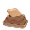 Abdo Square Disposable Kraft Food Trays