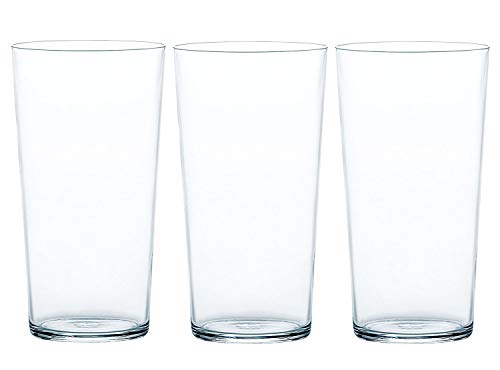 Toyo Sasaki Glass Tumbler, Usurai (Thin Ice), 370ml, Made in Japan, Dishwasher Safe, B-21112CS, Set of 3