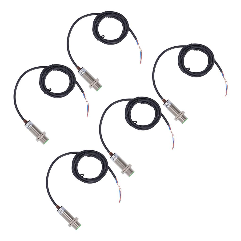 5Pcs Inductive Proximity Switch 150Hz 2 Wire Normally Open IP65 Proximity Sensor AC DC0‑250V