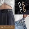 Elegante Kette Brosche Revers Anstecknadel Damen Hosen Taille Straffung Knopf Kleiderclip für Weite Hosen Röcke Ärmel Pullover