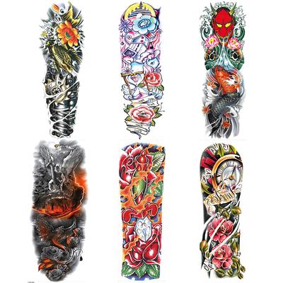 Different Styles of Arm Temporary Stickers Body Art Cool Body Decoration 