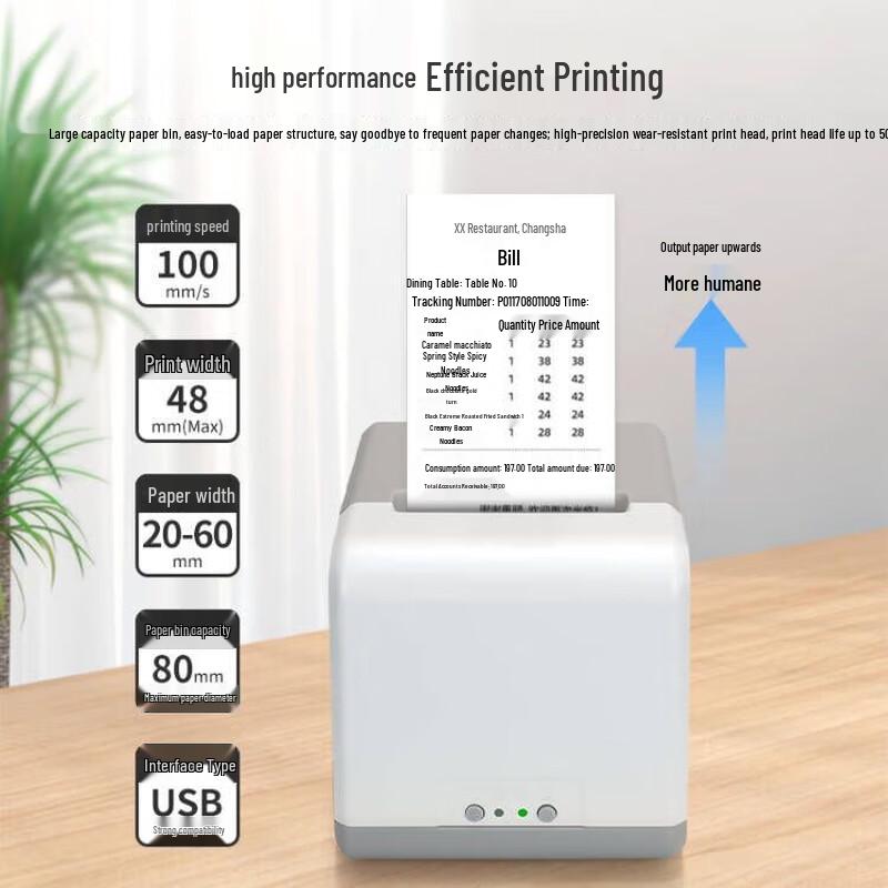 U-Cube Thermal Label Printer TP401 CN plug (adapter included)