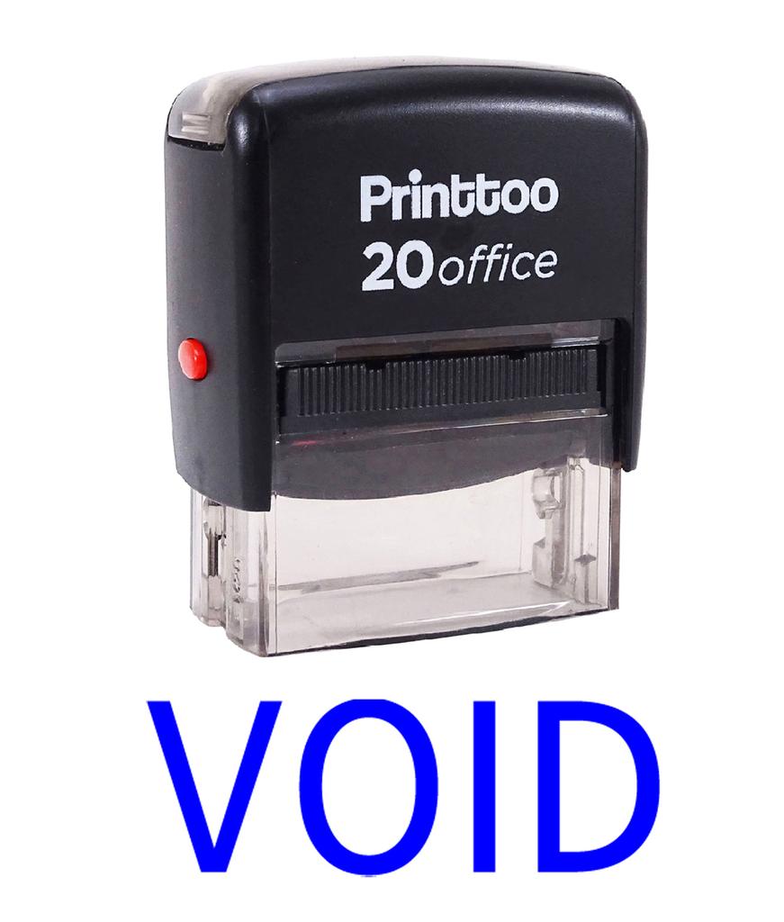 Printtoo Rubber Stamp Office Stationary VOID Self Inking Custom Stamp-Black