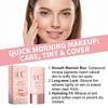 Zephoco CC Cream 3-in-1 with Sheer Tint, Moisturizing Daily Concealer & Primer for Flawless Skin SPF