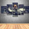 Art Modular Pictures 5 Pieces Japanese Anime Kurosaki Ichigo Bleach Canvas Painting Home Decor Wall Posters HD Prints Framework