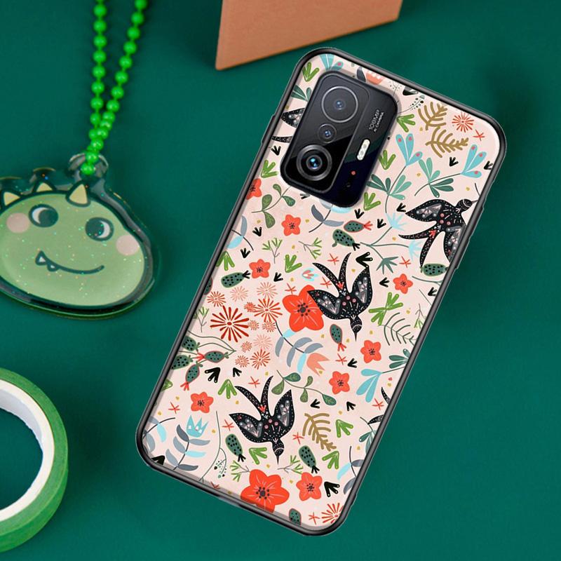 Garden Birds Case For POCO F5 X5 X3 Pro X4 F4 GT F3 M5s C40 Cover For Xiaomi 13 12 Lite 11T 12T Pro 12X