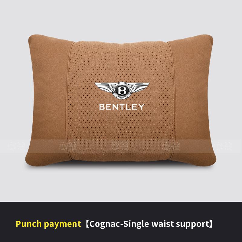 Car Headrest Neck Support Lumbar Cushion Soft Neck Pillow For Bentley Continental GT MULLINER Bentayga Flying Hurtling Spurlogo