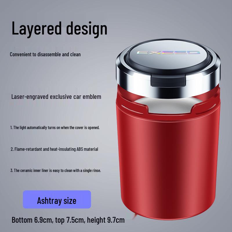 Xingtu Car Ashtray for Xingji Era ET, Lingyun, Lanyue, Yaoguang, Yaoguang C-DM, ES, Zhuifeng Models