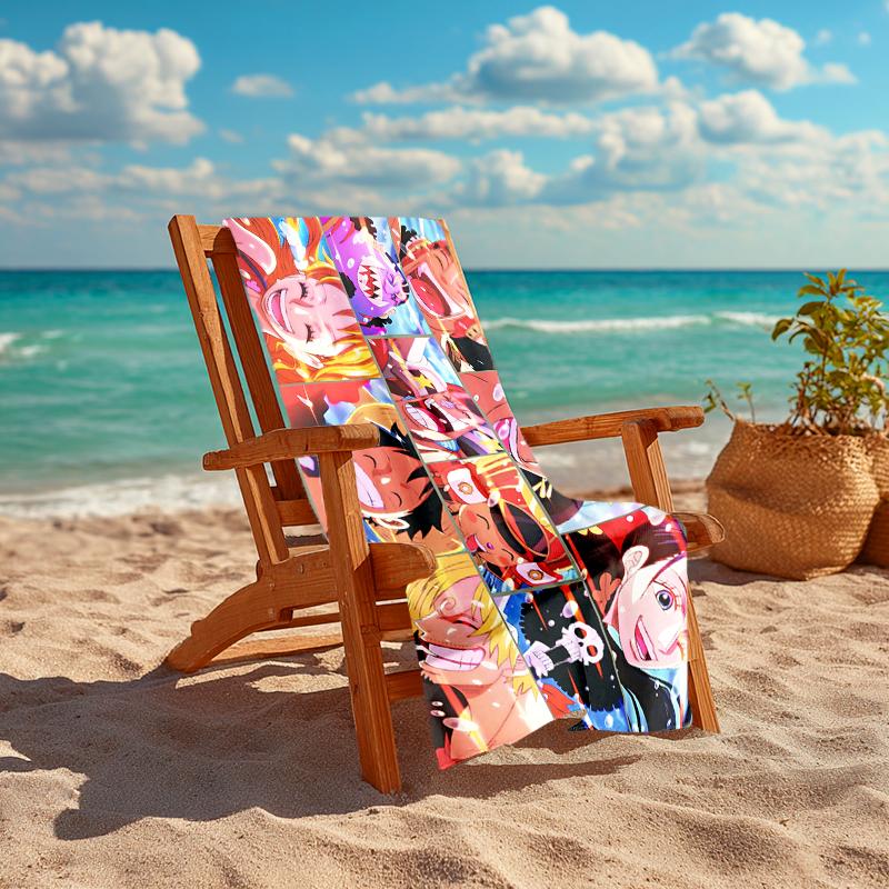 1Pc Adventure Anime Land Beach Towel Quick Dry Multiuse For Beach Pool Gym Yoga Home Travel Christmas Halloween Xmas Gift S1700
