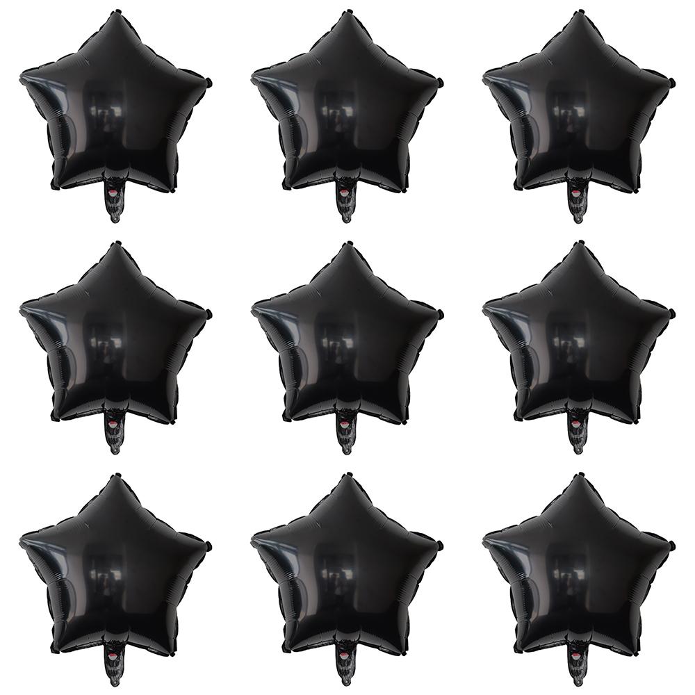 18inch Gold Star Foil Balloons Black Red Silver Five Star Balloon Set Birthday Party Decor Baby Shower Gender Reveal Decoration