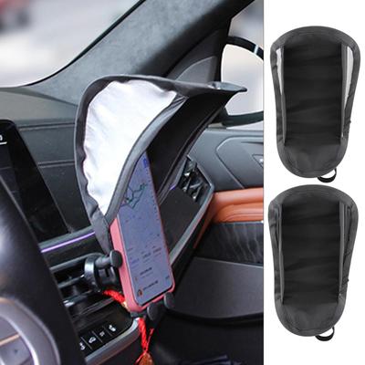 Car Cell Phone Sunscreen Sunshield Phone Umbrella Sun Shade For Motorcycle Bike Car Anti-scald Car Interior Accessories