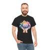 Retro Yoga Zen Lotus Flower T-Shirt - Minimalist Flower Tee for Chic Outfits