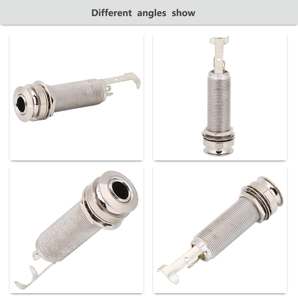 1Celsius4inch Cylinder   Threaded End Pin Output   Socket for Electric Guitar Bass (Gold)