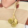 Bag Pendant Imitation Artificial Leather Small Decorative Hydrangea Ball Pendant with Adjustable