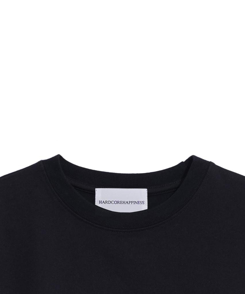 HARDCORE HAPPINESS Hch Embroidered Crop T-Shirt_Black