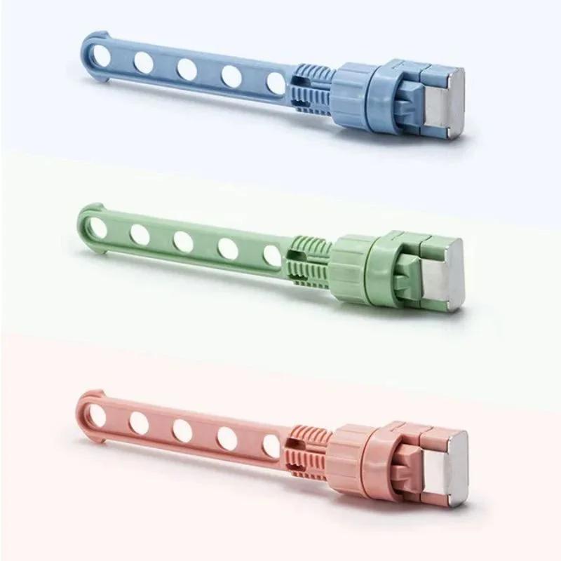 Folding Wall Mount Clothes Hanger Wall Mounted 5-Hole Hanger Punch-Free Bathroom Space Saving Clothes Hangers 5-Hole Drying Rack