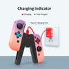 Switch Charging Controller Charger with Compatible with Nintendo Switch OLED Models Joy-Con Grip, V-Shaped Joy-Con Indicator, & (Black)