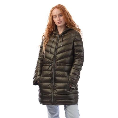 DKNY Womens/Ladies Cinched Waist Puffer Jacket
