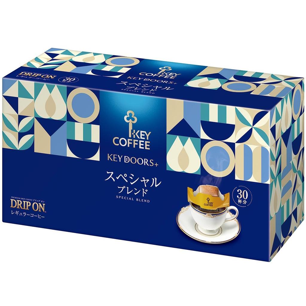KEY Coffee KEY DOORS+ Drip On Special Blend 30 Bags (30 Servings), Drip Coffee, Regular Coffee