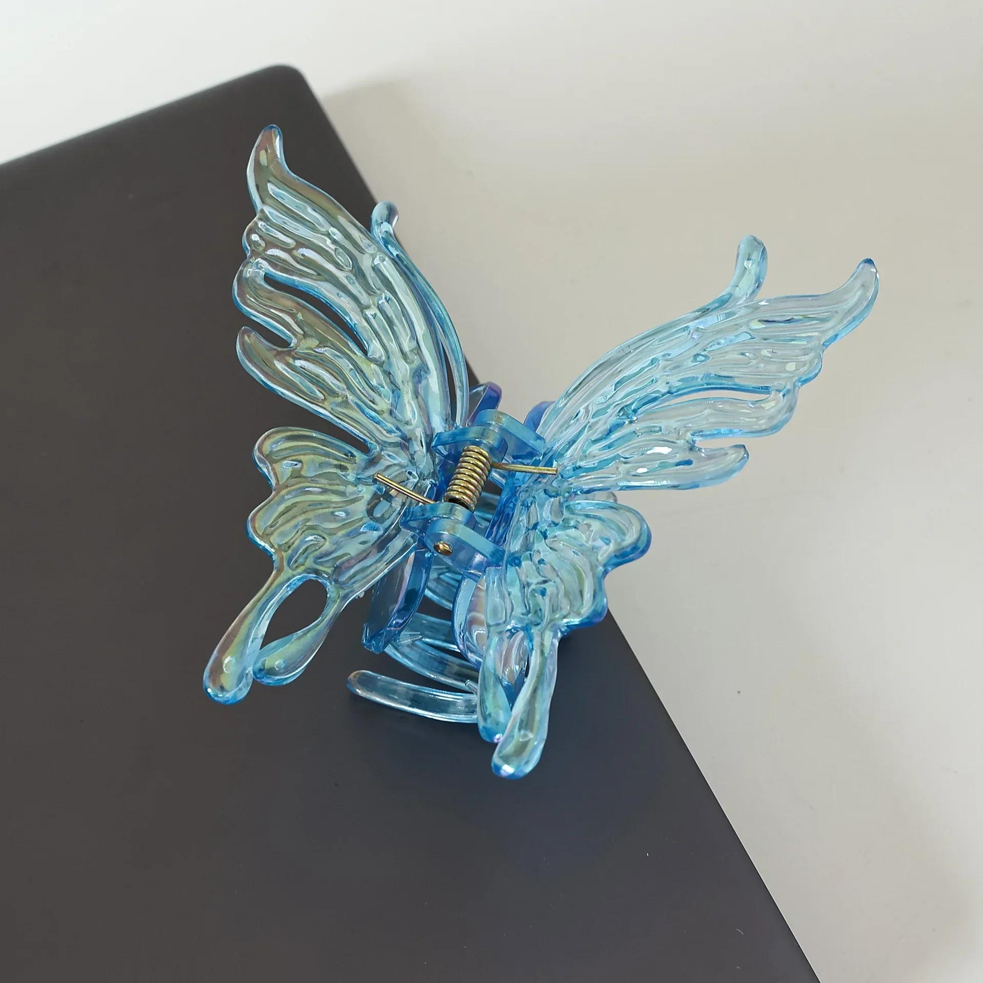 

Colorful Large Butterfly Grappling Clips Elegant Hair Accessories High-end Shark Clips Simplicity Creative Headwear Hair Clips