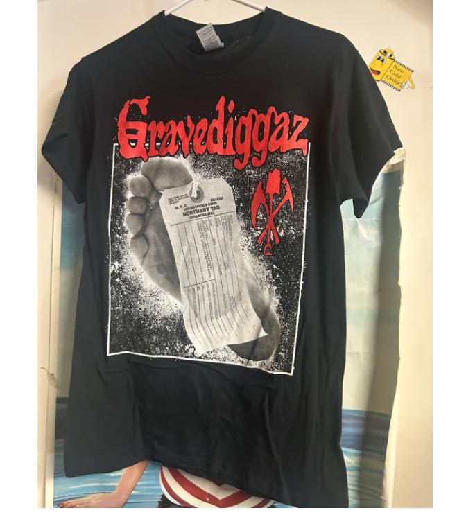 Maglietta Vtg Gravediggaz 6 Feet Deep Etichetta Mortuaria Stampa 2 lati S5XL PA8953