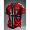 Nordic Viking Retro Style 2026 Norway Fan Jersey Casual Football Short-Sleeve Breathable Quick-drying Stylish for Men