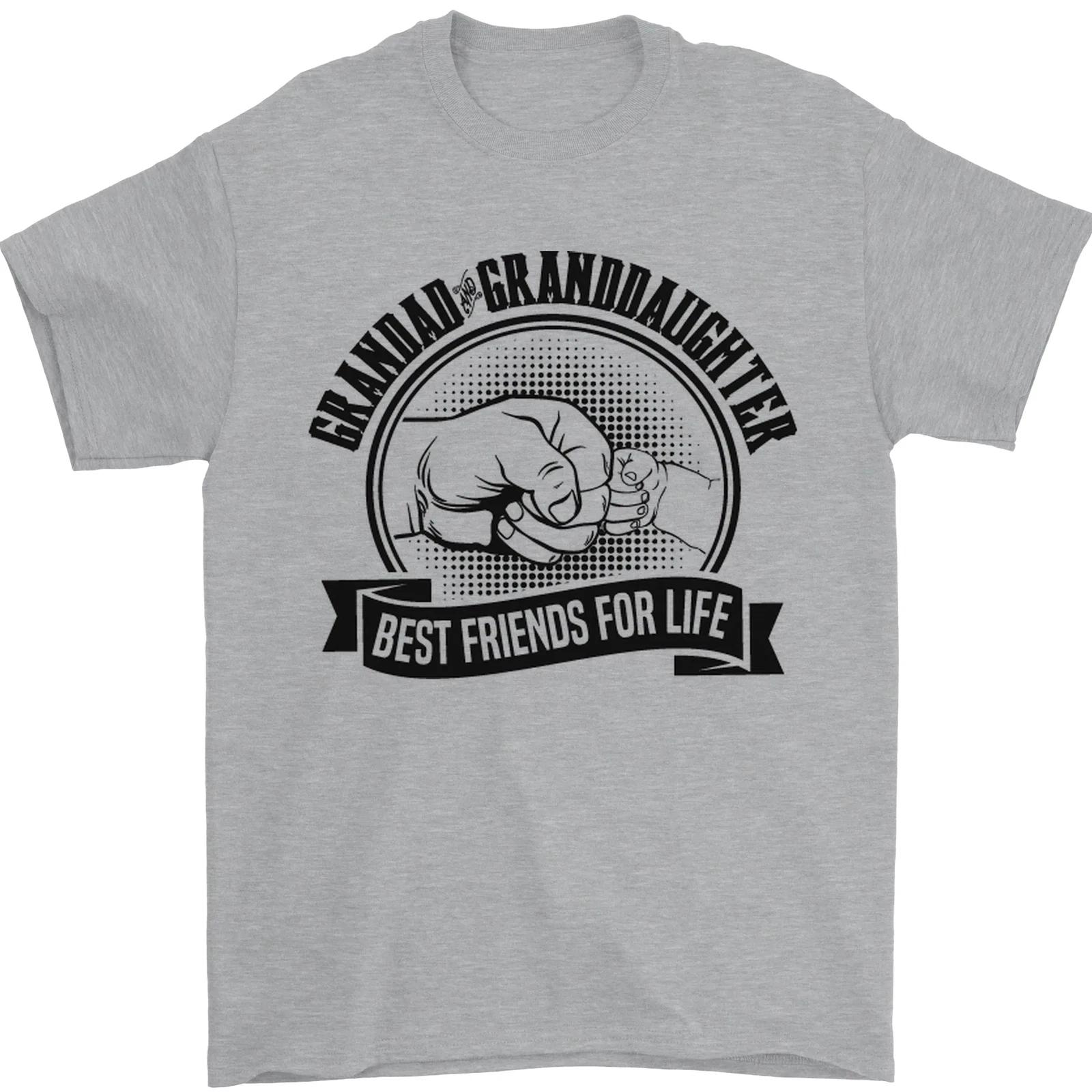 Grandad & Granddaughter Grandparents Day Mens T-Shirt 100% Cotton L