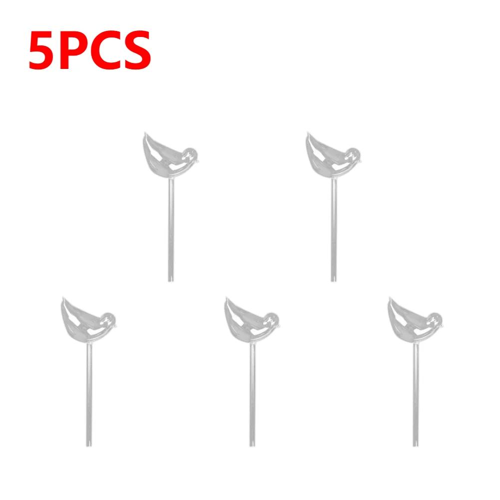 6-1Pc PVC Transparent Plants Watering Bulbs Bird Shape Automatic Drip Irrigation Self Watering Device Home Flower Waterer Bulbs
