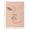 Abstract Face Throw Blanket Vintage Heavy Luxury Brand Soft Big Blankets