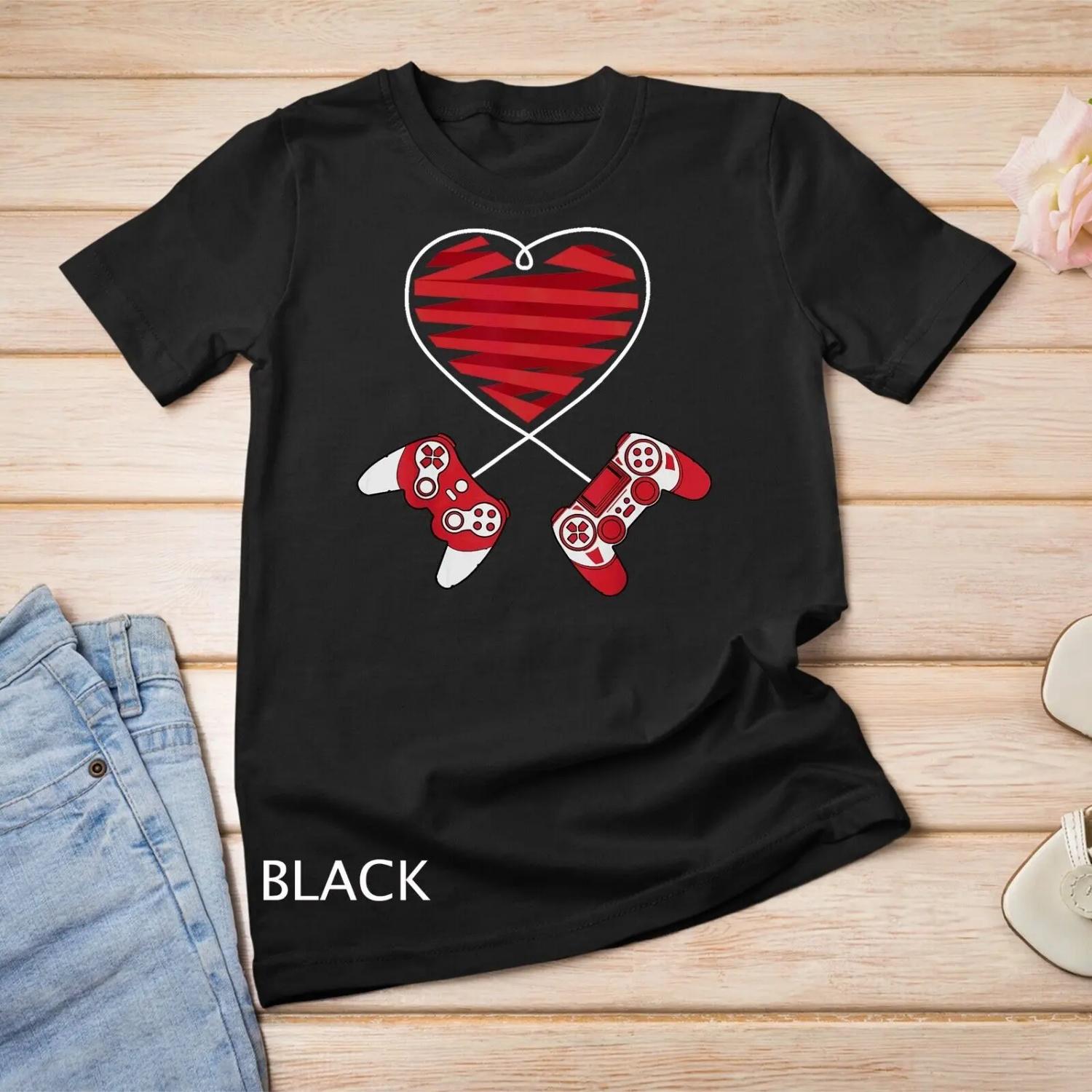 Valentines Day Gamer T Shirt Controller Kids Boys Valentine S чёрный