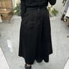 Retro Hong Kong Style High-Waisted Black Skirt