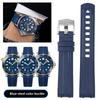 For Omega Seamaster 300 Strap Rubber Seamaster Silicone Rubber Watch Strap Seamaster 300 Watch Band Accessories Men 20 22mm