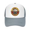 Guns N Roses Ležérní Obyčejná kšiltovka ze síťoviny kovová páska Nastavitelné čepice se zipem pro ženy Unisex čepice táta Trucker