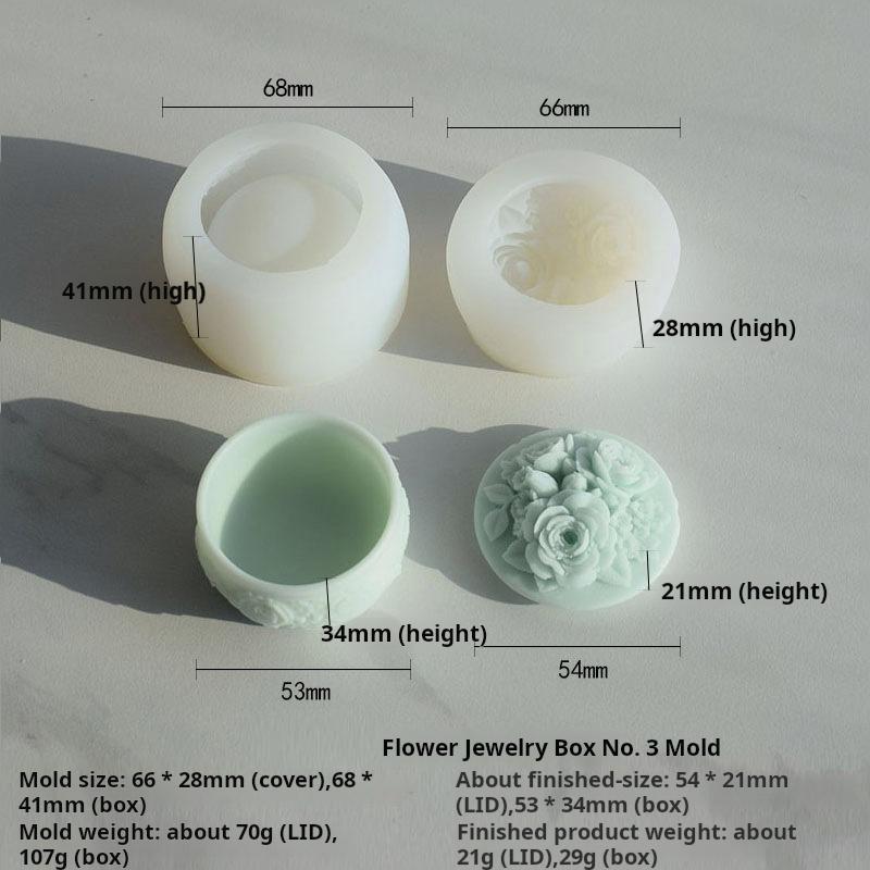 

Силіконова форма для DIY горщика для квітів з кришкою, форма для цементу та гіпсу, 3D кругла смугаста коробка для зберігання, чашка для свічки, бетонні форми, декор для дому