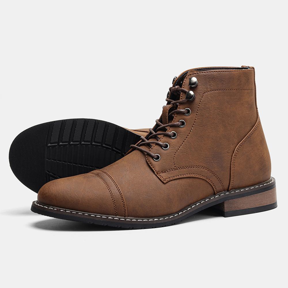 Classical Men Boots  Fashion Comfortable Spring Leather Ankle Boots