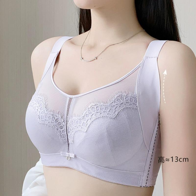 Bandeau-BH für große Brüste, der die Brüste schlanker macht, Vollschalen-Push-up-BH mit verstellbaren Trägern für seitliche Brüste und Hängebrüste