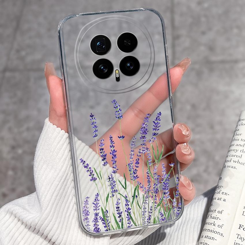 Für Huawei Honor Magic8 7 6 5 Pro Nova 12 Ultra 12i Handyhülle Schönes Blumenmuster Transparentes Silikon Vollschutzhülle Für Huawei Gehäuse