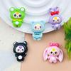 Handmade Cartoon Baby Resin Accessories: Chubby Three-Year-Old Hair Clips, Phone Case Decor, Fridge Stickers, Keychains