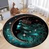 Astrology Moon Stars  Print Round Area Rugs Home Carpet Non Slip Washable Rug Kitchen Living Room Bedroom Dining Room Floor Mat